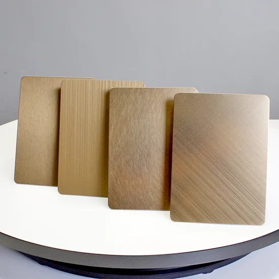304 High Standard 4X8 Stainless Steel Bead Blast Finish PVD Color Coating Decorative Sheet for Wall Panel