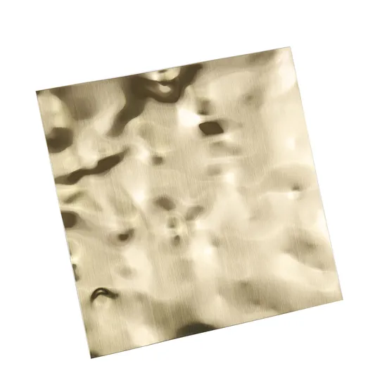 Corrugated Metal Sheet Texture Mirror Water Ripple Stainless Steel Sheets for Ceiling