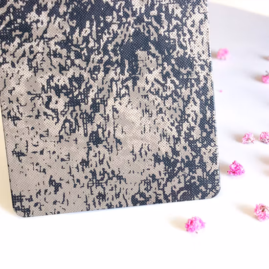 High Quality Mirror Stainless Steel Gold Color Etched Stainless Sheet for Luxury Decoration