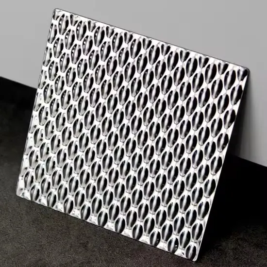 304 304L 316 316L Decorative Checkered Textured Ss Diamond Quilted Embossed Stainless Steel Sheet 