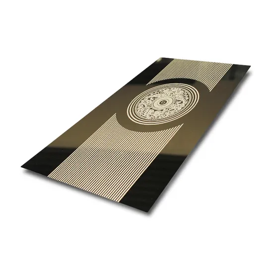 Mirror Etched 304 Stainless Steel Sheet for Elevator Cabin 