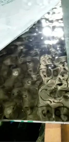 Water Ripple Stainless Steel Sheet for Dining Room Walls Ceiling Panels 