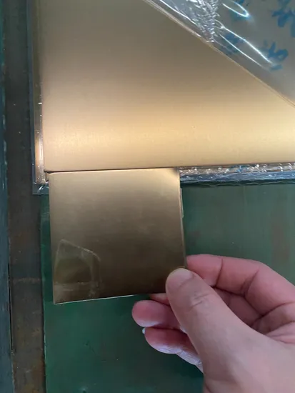 201 316 Foshan Colorful Hairline Stainless Steel Sheet Plate Wardrobe Decorative Plate 