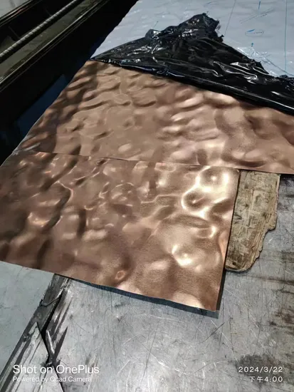 304 Texture Embossed Steel Sheet Decorative Silver Stainless Steel Wall Panel Sheet 