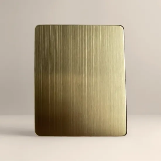 T&C Hl54 Bright Brushed Copper Hairline PVD Anti