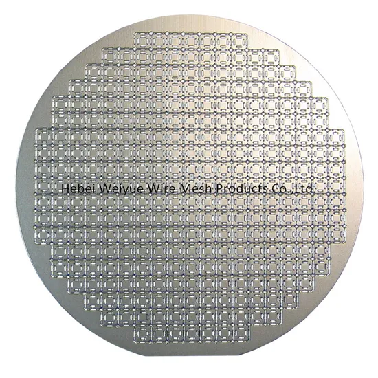 Stainless Steel Perforated Metal Sheet Photo Chemical Etched Wafer Substrate 